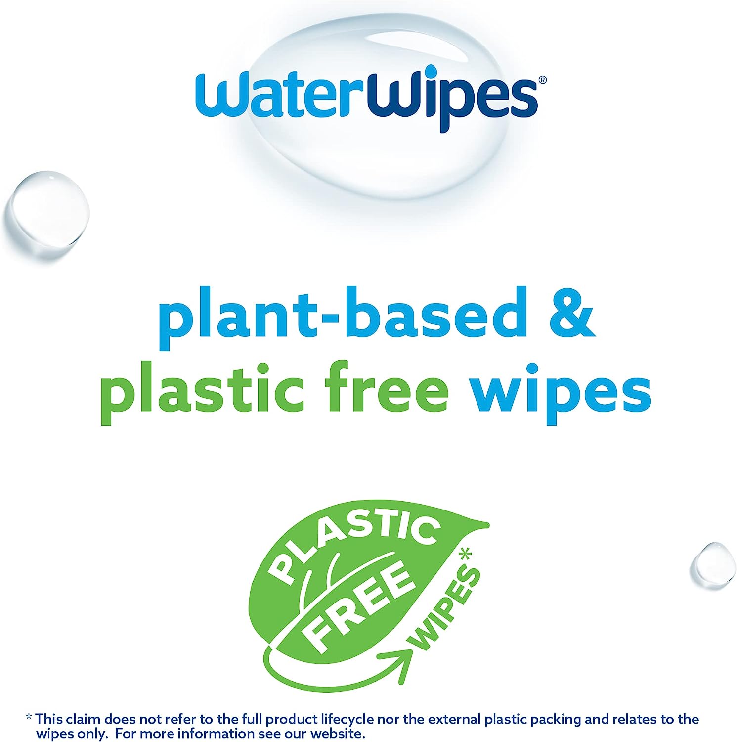 WaterWipes Plastic-Free Original Baby Wipes, 99.9% Water Based Wipes, Unscented & Hypoallergenic for Sensitive Skin, 240 Count (4 packs), Packaging May Vary - Image 4